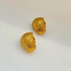 -gold plated -stainless steel -minimalist  statement earrings for everyday Minimalist Metal Clip-on Earrings For Gift, Minimalist Plated Earrings As Gift, Gold-plated Tarnish-resistant Cartilage Earrings, Trendy Gold Tarnish Resistant Clip-on Earrings, Elegant Gold Cartilage Earrings For Everyday, Everyday Minimalist Gold-tone Huggie Earrings, Minimalist Plated Hoop Earrings For Gift, Minimalist Plated Hoop Earrings As Gift, Minimalist Brass Huggie Earrings