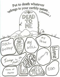 a coloring page with the words dead to me written on it