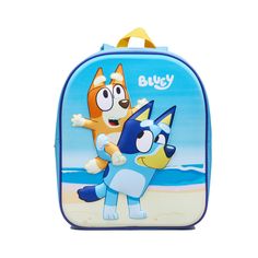 Fully Licensed Bluey branded backpack. This amazingly cute 3D Bluey backpack measures: Height - 32 cm, Width - 25 cm, Depth - 10 cm. A twin padded strapped backpack with a carry handle at the top. A hard shelled front decorated with your favourite characters, bluey and bingo! A must have for any Bluey fan! Have a name or initials embroidered on the bag strap as shown. Please let us know your preferred text colour and font type using the boxes provided. If no preferences are stated we will choose which best fits. Bluey Backpack, Animal Figurine Toys, Bingo Bag, Fnaf Coloring Pages, Halloween Jars, Bluey And Bingo, Beach Bucket, Favourite Characters, Backpack Bag