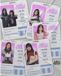 design for flora and adel JKT48 member Member Introduction Design, Kpop Id, Cork Board Ideas For Bedroom, Brochure Food, Graphic Design School, Episode Interactive Backgrounds, Yearbook Covers, Graphic Shapes Design, Poster Design Layout