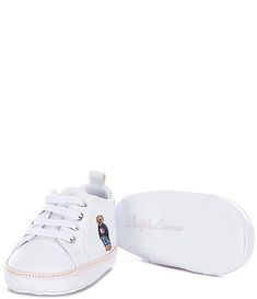 Kurt Geiger London Girls' Baby Liviah Rhinestone Embellished Sneaker Crib Shoes (Infant) | Dillard's Casual Lace-up Sneakers With Soft Sole, Spring Non-slip Leather Sneakers, Spring Lace-up Sneakers With Soft Sole, White High-top Sneakers With Elastic Laces, White High-top Sneakers With Elastic Laces And Round Toe, Non-slip High-top Sneakers For Spring, White Lace-up Sneakers With Soft Sole, Casual Synthetic Sneakers With Soft Sole, Low-top Synthetic Sneakers With Soft Sole