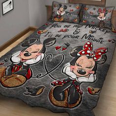 mickey and minnie mouse bedding set