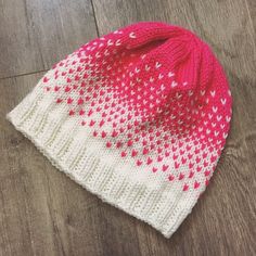 Ombré Hearts Knit Hat by LitKnitNook on Etsy https://www.etsy.com/listing/588349449/ombre-hearts-knit-hat Cute White Crochet Hat As Gift, Cute White Crochet Hat For Gifts, Cute White Crochet Hat For Gift, Cute White Soft Knit Beanie, White Crochet Hat For Winter Gift, Pink Crochet Beanie One Size, Hand Knitted White Beanie, Pink Knit Hat One Size, Cute White Knitted Hat