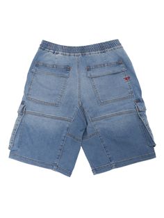 Childrens cargo shorts with patch pockets on the front and back. Adjustable elastic band at waist.Composition: 97% COTTON 3% ELASTANE Kenzo Kids, Saint Laurent Shoes, Denim Design, Stella Mccartney Kids, Fashion Labels, Italian Fashion, Luxury Boutique, Cargo Shorts, Elastic Band