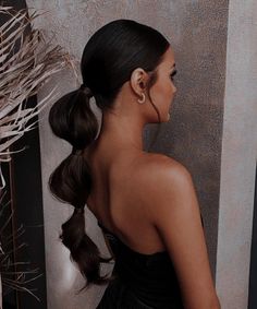 Beautiful Ponytail Hairstyles, Beautiful Ponytail, Simple Braids, Bubble Ponytail, Vlasové Trendy, Ponytail Styles, Formal Hairstyles, Braided Ponytail