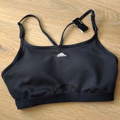 Brand New Adidas Light Support Training Bra, Size Xs. Adidas Black Breathable Activewear, Adidas Fitted Sports Bra For Sports Events, Fitted Adidas Sports Bra For Sports Events, Adidas Black Yoga Activewear, Adidas Black Activewear For Yoga, Adidas Black Activewear For Training, Adidas Casual Sports Bra, Adidas Racerback Activewear For Workout, Fitted Adidas Activewear With Go-dry Technology