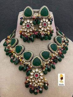 Deepika Padukone Choker/ Indian Jewelry/Sabyasachi Necklace/ Emerald Indian Choker/ Indian Necklace/Bollywood Jewelry Jadau Kundan Handmade Hand Painted Meenakari Kundan Choker Emerald Semiprecious Stone Kundan Choker Necklace Jaipur Kundan, Indian Jewelry Fine Ahmdabadi Kundan Handmade Hand Painted Meenakari Kundan Choker Emerald Semiprecious Stone/ Kundan/ Pearl/ Choker/ Necklace Easy to wear, Light in weight & gives you a classy Look. It can be wear in festival occasion with matching salwar o Indian Choker, Sabyasachi Jewellery, Necklace Emerald, Kundan Choker, Indian Necklace, Diamond Necklace Set, Bollywood Jewelry, Polki Jewellery, Indian Wedding Jewelry