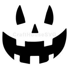 a black and white image of a jack - o'- lantern pumpkin with large teeth