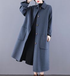 Product Description: handmade Cashmere coat high grade fabric,cashmere fabric.also could be custom made with any size and other colors,please feel free to contact with me if you want custom it. Material: wool 80%- 90% Size: S: Bust : 116 cm shoulder and Sleeve:76cm Length:115cm M: Bust : 120 cm shoulder and Sleeve:77cm Length:115cm L: Bust : 124 cm shoulder and Sleeve:78cm Length:115cm XL: Bust : 128 cm shoulder and Sleeve:79cm Length:115cm Shipping we ship worldwide the USPS takes about 15 days Women Wool Coat, Cashmere Fabric, Cashmere Coat, Double Face, Wool Coat, High Grade, Custom Made, Cashmere, Coats Jackets