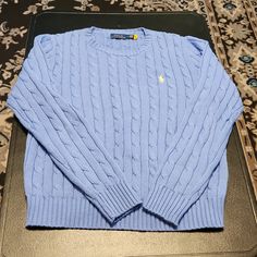 New W/O Tags Polo Knit Sweater, Sweaters Ralph Lauren, Thrift Wishlist, Ralph Lauren Cable Knit Sweater, Ralph Lauren Cable Knit, Polo Ralph Lauren Sweater, Ralph Lauren Sweaters, Polo Sweater, Cable Knit Sweater