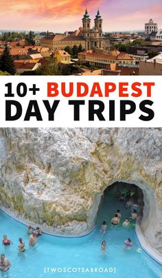 the top 10 things to see in budapest, germany with text overlaying it