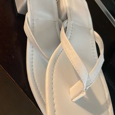 Shein Sandals. Size 6/7. Brand New. Never Worn Shein Sandals, Thong Sandals, Color White, Womens Sizes, Size 6, Brand New, Sandals, Women Shopping, White