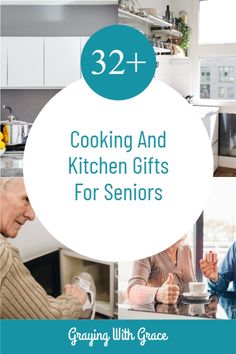 These kitchen gifts for seniors will help your elderly loved one keep enjoying cooking. These ideas will improve kitchen safety and keep the kitchen organized while making cooking a little bit easier and fun too! #cooking #gifts Gift Ideas For Seniors, Kitchen Gift Ideas, Ideas For Seniors, Cooking Gifts, Kitchen Safety