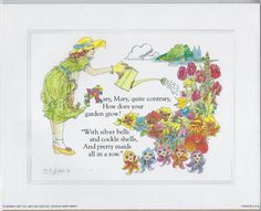 Looking for an adorable addition to your nursery decor? Check out this vintage litho print of "Mary Mary Quite Contrary" by M E Hodges! The vibrant colors and cute illustrations are sure to delight your little one. Signed by the artist and produced in the USA in 1993, this licensed reprint is a charming piece of illustration art. #nurserydecor #vintageprint #MaryMaryQuiteContrary #MEHodges #illustrationart #FairyTales #Fantasy Mary Mary, Litho Print, Discount Illustration, Kim Deal, Silver Bells, Nursery Rhyme, Coupon Book, Nursery Rhymes, Cute Illustration