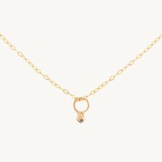 Bitty Diamond Ring Charm Ring Necklace, Gold Chains, Diamond Ring, Pick Up, In Store, Fine Jewelry, Yellow Gold, Chain, Ring