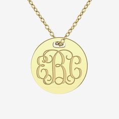 Included: 1 Chain(s)Features: Personalized, EngraveableJewelry Closure: Spring Ring ClaspLink Construction: SolidMetal Color: YellowChain Length: 18 InchChain Width: 1.25 MillimetersPendant Length: 16mmPendant Width: 16mmChain Construction: CableCare: Wipe CleanMetal: 24k Gold Over SilverNecklace Type: Pendant NecklacesAssembled in the US from Imported Materials Classic Gold Necklace As Gift, Gold Monogram Necklace For Mother's Day, Classic Gold Necklace For Mom's Gift, Classic Gold Necklace For Mom, Gold Monogram Charm Necklaces For Mother's Day, Gold Monogram Charm Necklace For Mother's Day, Gold Medallion Jewelry For Personalized Gift, Gold Custom Necklace With Initials For Gift, Classic Gold Round Charm Necklace