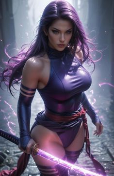 Psylocke by JFsGallery X Men Psylocke, Psylocke Comic, Psylocke Art, Psylocke Marvel, Marvel Heroines, Marvel Superheroes Art, Marvel Characters Art, Scarlet Witch Marvel, Wolverine Marvel