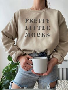 Beige Cotton Sweater With Letter Print, Beige Cotton Sweatshirt With Letter Print, Beige Relaxed Fit Sweater With Letter Print, Basic Beige Cotton Sweatshirt, Victoria Lynn, Plant List, Plant Lady, Font Styles, Mock Up