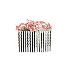 Faship Gorgeous Coral Crystal Floral Hair Comb Color: Red. Coral Crystal, Floral Hair Comb, Floral Hair Combs, Floral Hair, Hair Accessories For Women, Hair Comb, Comb, Womens Hairstyles, Coral