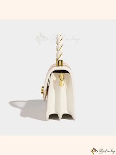 Bird in Bag - Senior sense of casual handbag bag women's small bags fashion shoulder crossbody bag small square bag Gift Top Handle Baguette Bag With Detachable Strap, White Flap Bag With Top Handle For Gift, White Top Handle Flap Bag For Gift, White Top Handle Flap Bag As Gift, White Large Capacity Top Handle Flap Bag, White Top Handle Flap Bag With Large Capacity, Elegant Top Handle Phone Bag As Gift, Luxury Rectangular Shoulder Bag With Single Handle, Trendy Beige Box Bag With Adjustable Handle