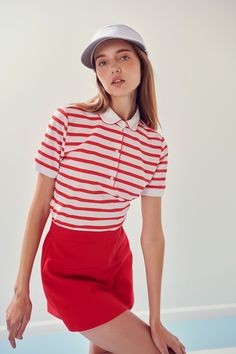 Striped Short Sleeve Polo Shirt For Summer, Striped Collared Polo Shirt For Summer, Summer Striped Collared Polo Shirt, Sporty Striped Polo Shirt With Signature Stripes, Casual Summer Polo Shirt With Striped Collar, Summer Striped Polo Shirt, Classic Striped Polo Shirt With Collared Neckline, Classic Striped Collared Polo Shirt, Sporty Striped Collared Polo Shirt