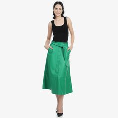 Faux Leather Skirt With Belt – Yacine & Me Skirt With Belt, Product Video, Faux Leather Fabric, Faux Leather Skirt, White Trim, Contrast Trim, Leather Fabric, Leather Skirt, Pencil Skirt