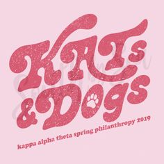 a pink t - shirt with the words kapaa and dogs written in it