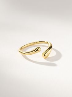 Size 7 - gold. Unbothered Asymmetrical Ring in Gold or Silver | Uncommon James Asymmetrical Ring, Uncommon James, Crossover Ring, Favorite Rings, Layered Look, Crossover, Unique Design, Gold Rings, Jewelry Rings