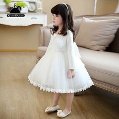 Only $59.99, Flower Girl Dresses Ivory Tutu Princess Flower Girl Dress Elegant Ballgown Pageant Gown #TG7004 at GemGrace. View more special Flower Girl Dresses,Cheap Flower Girl Dresses now? #GemGrace To buy delicate gowns at affordable prices. Over 399 new styles added, shop now to get $5 off! All free shipping! White Long Sleeve Gown For Dress-up, White Long Sleeve Princess Dress, White Long Sleeve Formal Gown, Long Sleeve Princess Dress For First Communion In Spring, Spring Long Sleeve Princess Dress For First Communion, White Princess Gown For Spring, Long Sleeve Dresses For First Communion In Spring, White Long Sleeve Princess Dress For Spring, Spring White Long Sleeve Wedding Dress