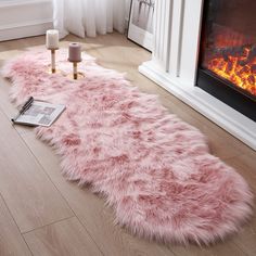 PRICES MAY VARY. 【Material and Pile】The biggest feature of this Luxury Faux Fur Rug is its thicker and longer pile. The shag rugs is made from velvety polyester material featured high-density 3 inch long surface pile that gives a super soft touch feeling under your feet. Through a sanitation process, hypoallergenic, no odor, not easy to fade and not easily contaminated by dust. 【No-Slip Bottom】The fluffy rug features anti-sliping suede leather lining back design and wear-resistant bottom perfect Couch Seats, Plush Area Rug, Faux Fur Rug, Plush Area Rugs, Fur Rug, Rug For Bedroom, Shag Rugs, Rugs Floor, Fluffy Rug