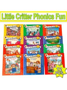 the little critter phonics fun book set includes 12 books, each with an