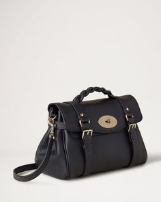 Alexa | Black Heavy Grain | Sustainable Icons | Mulberry Mulberry Alexa Bag, Mulberry Bag Alexa, Alexa Bag, Mulberry Alexa, Mulberry Handbags, Mulberry Bag, Trending Handbag, Somerset, Leather Top