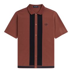 Fred Perry Shirts PANEL POLO SHIRT Contrast Panelling, Laurel Wreath Logo, Wreath Logo, Black Polo Shirt, Laurel Wreath, Cotton Polo Shirt, Cotton Polo, Dress Code, Button Placket