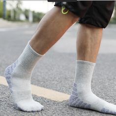 Experience ultimate comfort and performance with our versatile outdoor socks. Made with premium materials, these socks are perfect for all your outdoor adventures. From hiking to camping, these socks offer unmatched support and durability. Stay stylish and comfortable on any terrain. Features: -800% Cotton -Reinforced heel & toe -Solid Color -One Size Fits All -Sport Style Breathable Casual Hiking Socks, Lightweight Sporty Socks For Outdoor, Breathable Comfortable Hiking Socks, Durable Comfortable Hiking Socks, Durable Comfortable Socks For Hiking, Breathable Gray Socks For Winter, Lightweight Casual Outdoor Socks, Breathable Gray Winter Socks, Functional Lightweight Socks For Outdoor