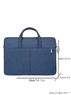 BagForLove - Classic Briefcase: Large Capacity, Lightweight, Versatile, Stylish, and Simple Handbag Product Description Color Blue Pattern Type Plain Type Laptop Handbag Material Polyamide Composition 100% Polyamide Size Chart INCH CM Bag Length Bag Width Bag Height Size 14.2 inch 1 inch 10.2 inch one-size Bag Length Bag Width Bag Height Size 36 cm 2.5 cm 26 cm one-size Details Pictures Similar Products h2 { text-align: center; } /* æ¢è¡ */ li{ white-space: normal; word-break: break-all; word-wrap: break-word; } .red-box { width: 100%; display: flex; flex-direction: row; flex-wrap: wrap; justify-content: center; } .red-box > div { width: 190px; height: 250px; margin: 10px; } .red-box > div > a > img { width: 190px; height: 250px; } .size-box { width: 100%; margin: auto; white-space: nowr Blue Business Bag With Zipper Closure, Business Blue Bag With Zipper Closure, Blue Business Bags With Zipper Closure, Business Blue Bags With Zipper Closure, Casual Blue Bag With Laptop Sleeve, Casual Blue Laptop Bag For School, Casual Blue Rectangular Laptop Bag, Blue Bag With Laptop Sleeve For Everyday Use, Blue Rectangular Laptop Bag With Adjustable Strap