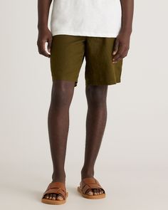 Introducing our premium 100% European Linen Shorts, made from the highest quality linen and sustainably sourced from Europe. Designed for the modern man who wants to look stylish while staying cool and comfortable, these shorts are perfect for any occasion, from a casual day out to a formal event. Crafted from the finest European linen, they are breathable and lightweight, making them perfect for warm weather. The linen fabric is also highly durable, ensuring that these shorts will last for many Martini Olive, Martini Olives, Linen Short, European Linens, Look Stylish, Linen Shorts, Modern Man, Quince, Swim Shorts