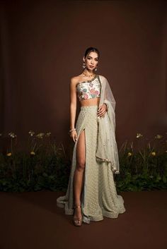 One Shoulder Slit lehenga choli for women Indian wedding wear choli party wear lengha choli bridesmaids lehengas Indian fancy outfit suit 1 Party Wear Lengha, Casual Kaftan, Indian Outfits Modern, Silk Caftan, Wedding Outfits For Women, Fancy Outfit, Sangeet Outfit, Lehenga Choli For Women, Outfit Suit