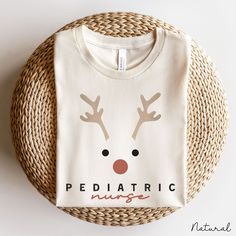 Pediatric Nurse Christmas Shirt TShirt, Pediatric Christmas Shirt, Peds Christmas Shirt, Pediatric Nurse Gift, Peds Nurse Shirt, Peds Shirt ❥ DESCRIPTION: This is a unisex, soft, lightweight, with just enough stretch. 100% soft cotton and quality print make users fall in love with it over and over again.  ❥ BRAND: Bella + Canvas Unisex Jersey T-Shirt (Crewneck) ❥ COLOR: Ash Grey, Natural, White ❥ SIZE CHARTS: See the image for sizing measurements. Fit is true to size. It's Unisex so if you prefer a slimmer fit, size down one size. If you prefer a looser fit, go up one size. To ensure the best fit, measure a favorite t-shirt you own and compare it to the size chart provided. ❥ COLORING - LIGHTING/SCREEN DISPLAY: Coloring can seem a bit different on your device screen (computer/laptop/mobile Peds Nurse, Nurse Aesthetic, Pediatric Nurse, Nurse Christmas, Nicu Nurse, Pediatric Nursing, Aesthetic Shirts, Nurse Shirt, Look Vintage