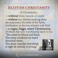 an old photo with the words jelyfish christianity