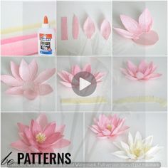 how to make paper flowers with crepe paper