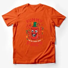 Funny Hot Sauce Bottle Graphic T-Shirt, Spicy Food Lover Tee, Red Chili Pepper Design Casual Wear Male T-Shirt Custom graphic T-Shirt.Customize your color Funny Red Tops With Letter Print, Red Funny Tops With Letter Print, Red Slogan Short Sleeve Shirt, Casual Red T-shirt With Funny Print, Red Casual Top With Funny Print, Red Novelty Cotton T-shirt, Red Cotton Novelty T-shirt, Casual Red Top With Funny Print, Red Short Sleeve Shirt With Slogan