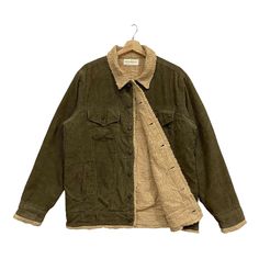 PLEASE ASK ANY QUESTION BEFORE BUYING  THIS IS USED CLOTHING PLEASE DON'T EXPECTED IT TO BE LIKE NEW OR IN PRISTINE  CONDITIONS!! Vintage Bobson International Sherpa Corduroy Jacket  Tag Bobson Material cotton,polyester,acrylic  Size on tag L (large) Measures About (Approximately)  -Armpit to Ampit : 23 inch -Length (back collar down) : 28.5 inch -Shoulders : 18.5 inch -Sleeve Length : 25 inch Condition : used good condition  9/10 **No Tears, No Stains And No Holes** PLEASE READ THE DESCRIPTION Winter Cotton Utility Jacket With Corduroy Collar, Winter Utility Jacket With Corduroy Collar In Cotton, Khaki Utility Jacket With Corduroy Collar For Winter, Corduroy Outerwear With Corduroy Collar For Cold Weather, Winter Corduroy Shacket With Corduroy Collar, Winter Shacket With Corduroy Collar, Winter Khaki Cotton Shacket, Khaki Cotton Winter Shacket, Khaki Cotton Shacket For Winter