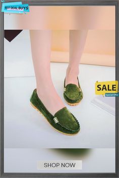 Plus Size Women Flats Shoes Candy Color Slip On Flat Comfortable Loafers Shoes Green Pointed Toe Casual Loafers, Green Slip-on Moccasins With Flat Heel, Casual Green Flats With Flat Heel, Green Slip-on Moccasins For Spring, Green Slip-on Casual Flats, Green Casual Flat Heel Moccasins, Casual Green Slip-on Flats, Casual Green Pointed Toe Flats, Green Flat Moccasins For Spring