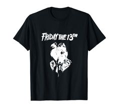 PRICES MAY VARY. Ripple Junction Officially Licensed Friday the 13th: Part 2 merchandise Return to the iconic, and terrifying, Camp Crystal Lake and escape Jason in this awesome Friday the 13th: Part 2 merch! Lightweight, Classic fit, Double-needle sleeve and bottom hem Camp Crystal Lake, Crystal Lake, Friday The 13th, White Tshirt, Branded T Shirts, Top Styles, Fashion Branding, Mask, Lake