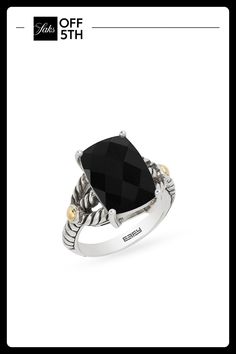 Black Onyx, 6.85 Tcw 18k Goldplated Sterling Silver & Sterling Silver Made In Usa Size Width, About 0.55'' Diameter, About 0.77'' Please Note: Warranty Services Are Provided Exclusively By Effy, Saks Off 5th Is Not Responsible For These Services And Any Related Inquiries Or Claims Should Be Directed To Effy At So5repairs@effygroup.com Click Here For. Center Core - Jewelry Trunk > Saks Off 5th. Effy. Size: 7. Classic Oval Black Spinel Jewelry, Designer Gemstone Ring Jewelry, Designer Gemstone Ring, Elegant Black Rings With Gemstone Accents, Luxury Black Jewelry With Gemstone Accents, Luxury Black Spinel Jewelry For Formal Occasions, Luxury Black Spinel Jewelry For Formal Events, Luxury Black Hallmarked Jewelry, Luxury Black Jewelry For Formal Occasions