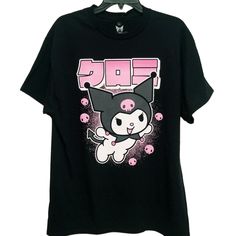 Kuromi By Sanrio Kuromi Shirt Kuromi Japanese / Japan Graphic T-Shirt Black Kuromi Graphic Print T-Shirt Brand New/Nwot 100% Cotton Bundle With Other Items In My Closet For The Best Deal Smoke-Free/Pet-Free Home Black Kawaii T-shirt With Character Print, Kawaii Black Crew Neck T-shirt, Pink Harajuku Style Screen Print Top, Pink Harajuku Style Top With Screen Print, Kawaii Black Top With Character Print, Kawaii Black T-shirt With Screen Print, Black Kawaii Top With Character Print, Kawaii Pink Top With Screen Print, Harajuku Hello Kitty Crew Neck T-shirt