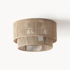 Patrici Paper Ceiling Light - Vakkerlight Paper Ceiling Light, Hemp Rope, Ceiling Fan With Remote, Luminaire Design, Styl Boho, Edison Bulb, Lampe Led, Estilo Boho, Drum Shade