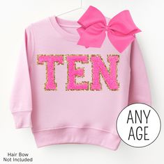 "10th Birthday Shirt, 10 Year Old Birthday Girl Shirt Peace Out Single Digits 9th Birthday Sweatshirt 8th Birthday Tee MORE BIRTHDAY SHIRTS HERE: https://etsy.me/3K1zlAK Shop with Confidence! We are a 5-Star Rated Shop operating since 2015! SIZING: * All sweatshirts are unisex, classic fit. Please refer to size chart in listing photos for details. * Easy measuring tip: Take your favorite shirt, lay it on a flat surface and measure the width (armpit to armpit) and length (top to bottom) * Sweatsh 2nd Birthday Shirt Girl, Girl 2nd Birthday Themes, 2 Year Birthday Theme Girl, 2nd Birthday Outfit Girl, 5th Birthday Shirt, 6th Birthday Girls, Birthday Sweater, 2nd Birthday Party For Girl, Birthday 1st