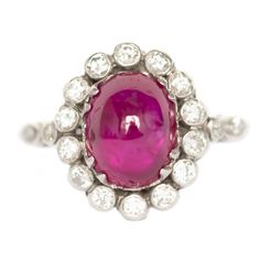 3.50 Carat Ruby Platinum Engagement Ring | From a unique collection of vintage Engagement Rings at https://www.1stdibs.com/jewelry/rings/engagement-rings/. White Gold Diamond Wedding Rings, Platinum Engagement Ring, Platinum Diamond Engagement Rings, Platinum Engagement Rings, Antique Engagement, Deco Engagement Ring, Diamond Star, Color Stone, Sea Glass Jewelry