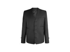 Traditional Barrister's Jacket in Black Unisex  Handmade with Poly/Wool blend Button Up Fastening Tailored Three-piece Suit For Winter Workwear, Tailored Three-piece Winter Suit For Work, Black Three-piece Suit For Winter Workwear, Black Three-piece Suit For Business In Winter, Classic Winter Suits With Button Details, Classic Fitted Black Nehru Jacket, Tailored Black Three-piece Suit For Winter, Tailored Single Button Three-piece Suit For Fall, Black Tailored Three-piece Suit For Winter